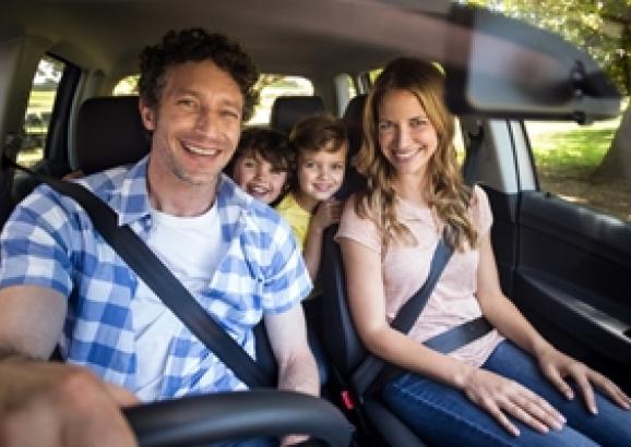 How can you make sure your family is safe in the car?