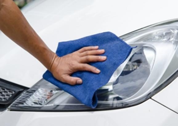 Wipe down your car with a microfibre cloth to ensure a streak-free shine.